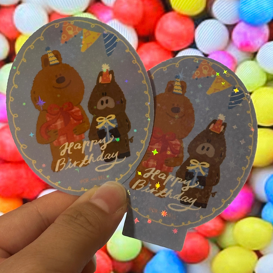 Birthday Standee + Sticker Pack